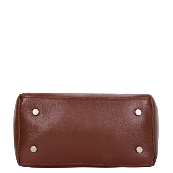 Brown Genuine Leather Ladies Crossbody Bag - Sling Purse for Women- Daily Use - Picture 7 of 9